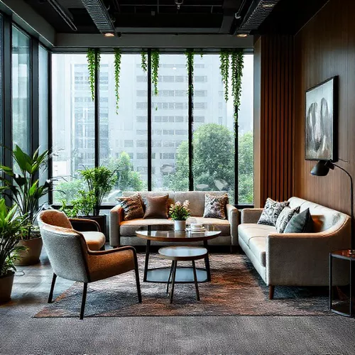Area santai karyawan dengan sofa empuk dan pencahayaan lembut-interior splusa.id Area santai karyawan dengan sofa empuk dan pencahayaan lembut-interior splusa.id