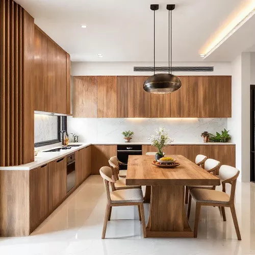 Dapur fungsional dan elegan dengan furnitur kayu jati karya kontraktor interior Jakarta-kontraktor interior kantor splusa.id Dapur fungsional dan elegan dengan furnitur kayu jati karya kontraktor interior Jakarta-kontraktor interior kantor splusa.id