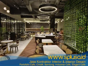 Interior Cafe Design, Ciwalk, Bandung, Industrial Cafe, Elegant Cafe – Portofolio SplusA.id Jasa Interior Desain dan Jasa Kontraktor Interior (2)