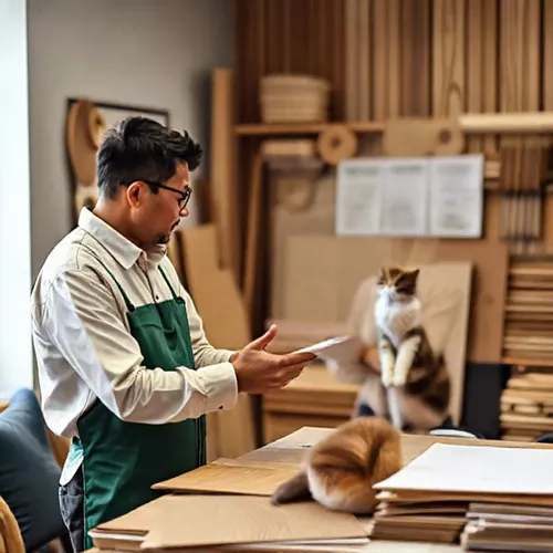 Kontraktor desain interior SPlusA.id berdiskusi dengan klien tentang pemilihan material untuk proyek desain interior-splusa.id Kontraktor desain interior SPlusA.id berdiskusi dengan klien tentang pemilihan material untuk proyek desain interior-splusa.id