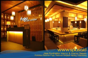 Restoran Fugu Palembang, Desain Restoran Jepang Palembang – Portofolio SplusA.id Jasa Interior Desain dan Jasa Kontraktor Interior