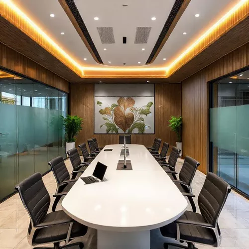 Ruang rapat modern dengan desain interior yang efisien di kantor kecil Banjarmasin-kontraktor interior kantor splusa.id Ruang rapat modern dengan desain interior yang efisien di kantor kecil Banjarmasin-kontraktor interior kantor splusa.id