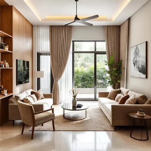 Ruang tamu minimalis dengan desain interior yang nyaman dan estetika modern, mencerminkan jasa konsultasi interior Banjarmasin-kontraktor interior kantor splusa.id Ruang tamu minimalis dengan desain interior yang nyaman dan estetika modern, mencerminkan jasa konsultasi interior Banjarmasin-kontraktor interior kantor splusa.id