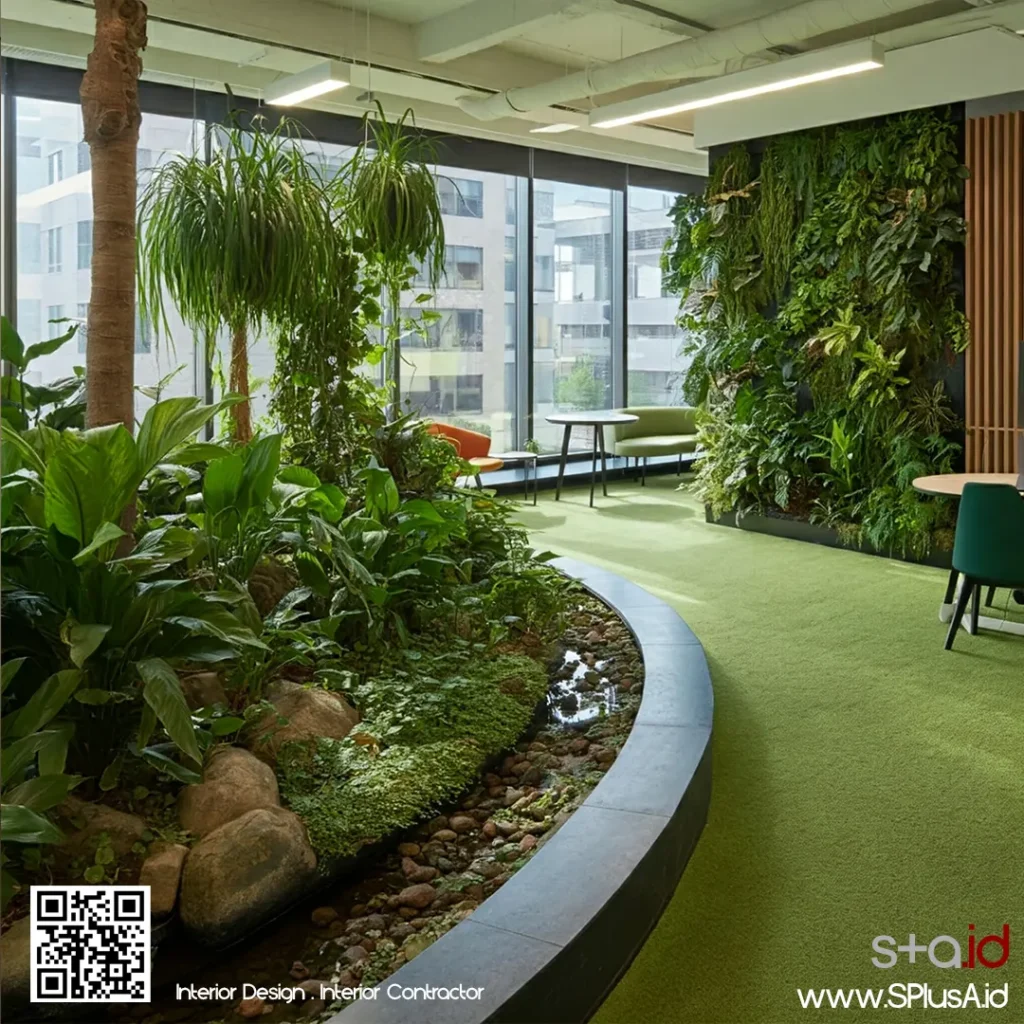 7 Inspirasi Desain Interior Kantor Jakarta-Desain Interior Kantor Biophilic-kontraktor interior jakarta SPlusA.id