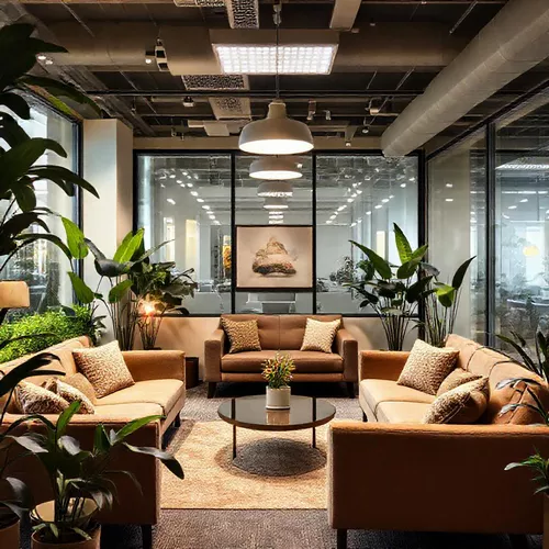 Area istirahat yang nyaman dengan desain interior yang mendukung relaksasi karyawan-interior splusa.id Area istirahat yang nyaman dengan desain interior yang mendukung relaksasi karyawan-interior splusa.id
