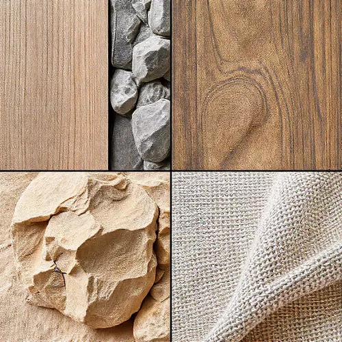 Berbagai jenis material desain interior, termasuk kayu dan batu, yang digunakan oleh kontraktor interior di Tanjung Duren, Jakarta Barat-interior splusa.id Berbagai jenis material desain interior, termasuk kayu dan batu, yang digunakan oleh kontraktor interior di Tanjung Duren, Jakarta Barat-interior splusa.id