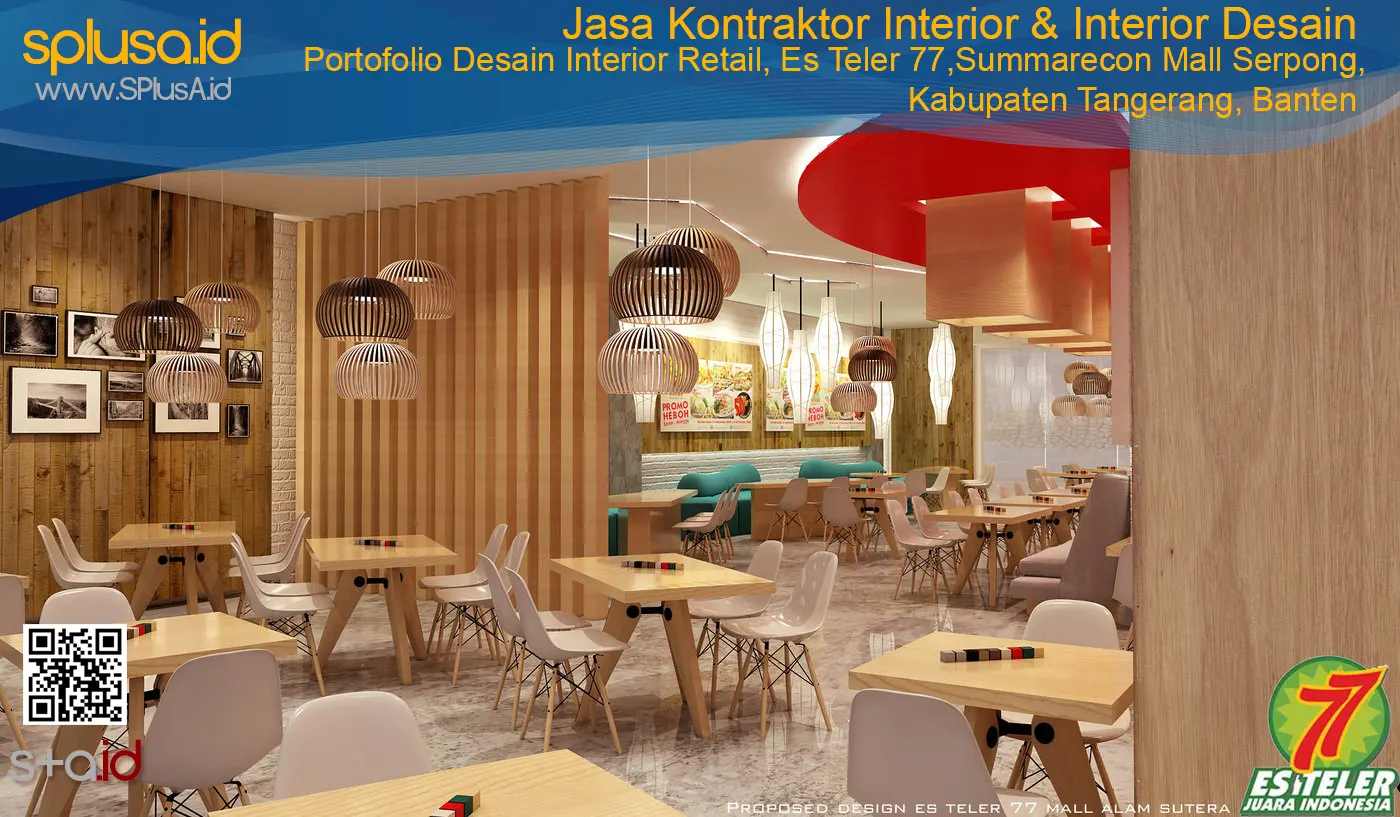 Desain Interior Retail, Es Teler 77 di Summarecon Mall Serpong,Gading Serpong, Kelapa Dua, Kabupaten Tangerang, Provinsi Banten – Kontraktor Interior dan Interior Desain - Portofolio SplusA.id (3)