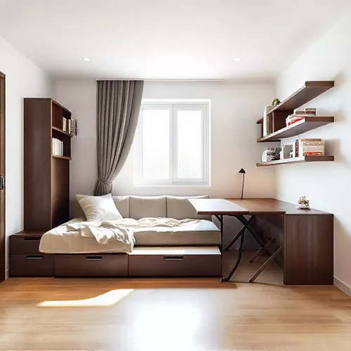 Desain interior apartemen studio dengan furnitur multifungsi-interior splusa.id Desain interior apartemen studio dengan furnitur multifungsi-interior splusa.id