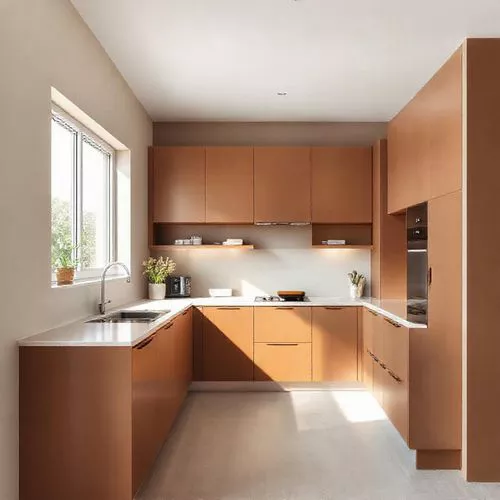 Kitchen Set Minimalis dengan Warna Coklat-interior splusa.id Kitchen Set Minimalis dengan Warna Coklat-interior splusa.id