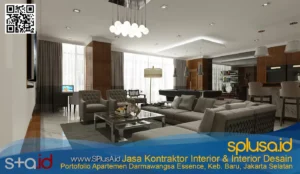 Penthouse Essence Darmawangsa Apartment cipete Utara kebayoran baru jakarta selatan 12150-desain interior modern kontemporer – Kontraktor Interior dan Interior Desain – Portofolio SplusA.id (4)