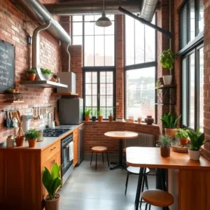 Dapur mungil dengan desain industrial di Jakarta - kontraktor interior jakarta SPlusA.id