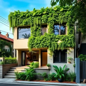Dinding hijau dengan vertical garden Surabaya-kontraktor interior Jakarta splusa.id