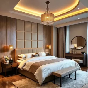 Kamar Tidur Mewah Oase Pribadi yang Menenangkan-Kontraktor Interior SPlusA.id