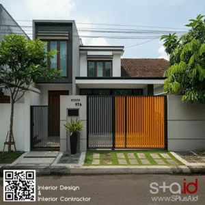 Pagar Rumah 2 Lantai Jakarta-design interior SPlusA.id