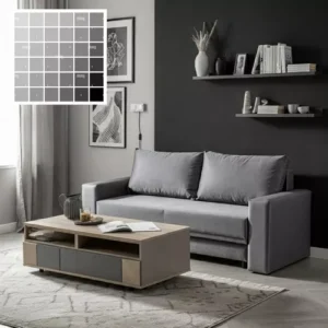 Palet warna monokrom dengan berbagai gradasi hitam, putih, dan abu-abu-interior design SPlusA.id