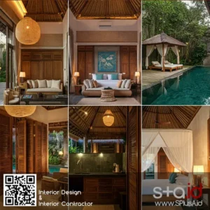 Portofolio desain interior villa di Bali-design interior SPlusA.id