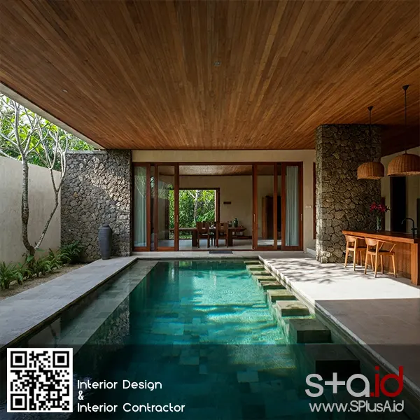 Rumah minimalis di Bali dengan kolam renang alami-design interior jakarta SPlusA.id