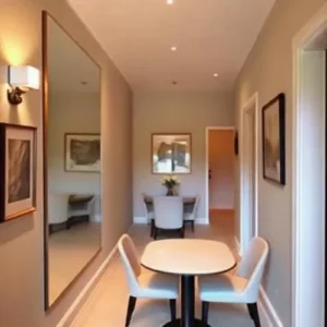 Cermin untuk ruang makan sempit-Kontraktor Interior SPlusA.id