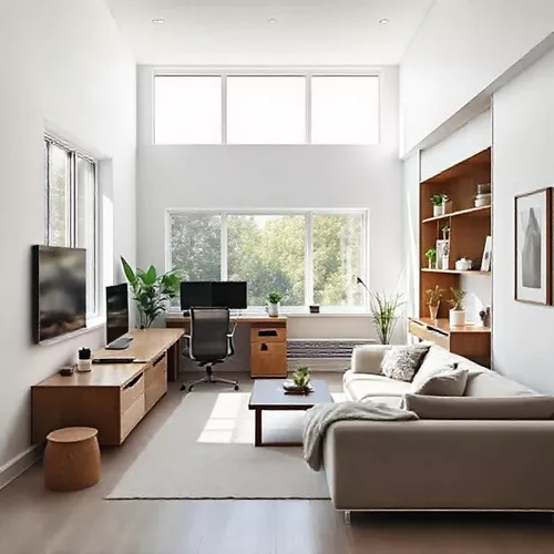 Desain Interior Ruang Tamu Multifungsi Modern Minimalis-Kontraktor Interior SPlusA.id Desain Interior Ruang Tamu Multifungsi Modern Minimalis-Kontraktor Interior SPlusA.id