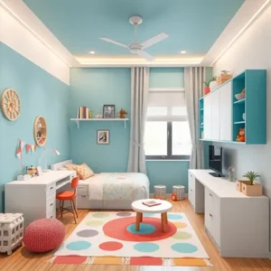 Desain interior kamar tidur anak perempuan yang ceria dan imajinatif-kontraktor interior Jakarta splusa.id