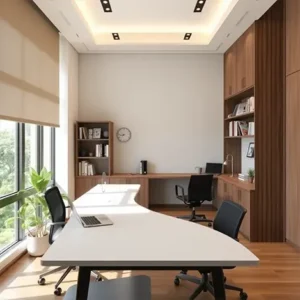 Desain interior ruang kerja di loteng-kontraktor interior Jakarta splusa.id