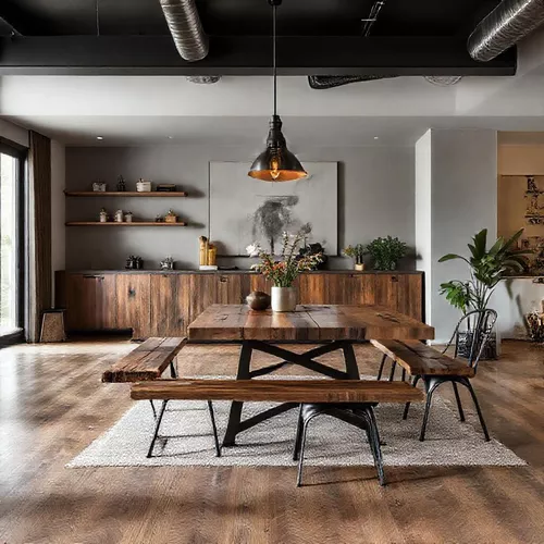 Desain ruang makan sempit industrial-Kontraktor Interior SPlusA.id Desain ruang makan sempit industrial-Kontraktor Interior SPlusA.id