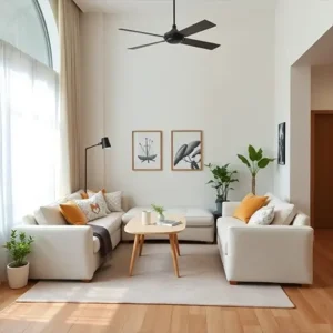 Ruang Tamu Scandinavian dengan Palet Warna Netral-kontraktor interior Jakarta splusa.id