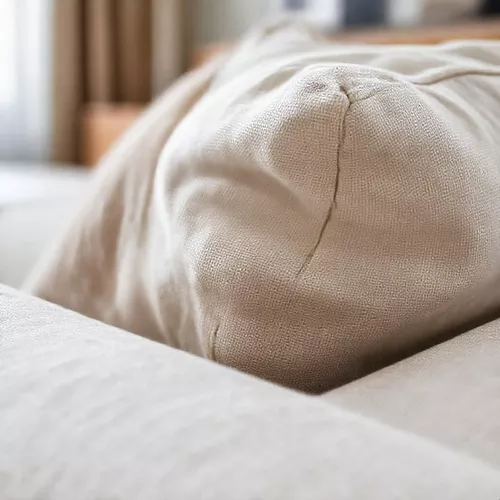 Tekstur sofa berbahan linen ramah lingkungan di Jakarta-Kontraktor Interior SPlusA.id Tekstur sofa berbahan linen ramah lingkungan di Jakarta-Kontraktor Interior SPlusA.id