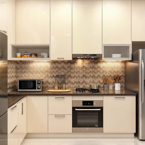 Backsplash motif chevron untuk dapur mungil minimalis-kontraktor interior splusa.id Backsplash motif chevron untuk dapur mungil minimalis-kontraktor interior splusa.id