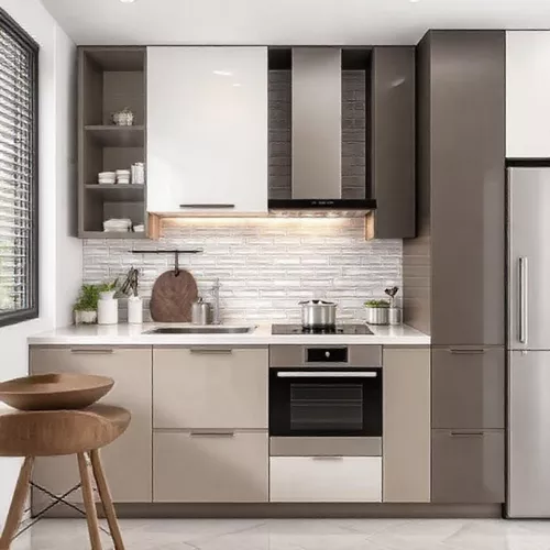 Backsplash sebagian pada dapur mungil minimalis-kontraktor interior splusa.id Backsplash sebagian pada dapur mungil minimalis-kontraktor interior splusa.id