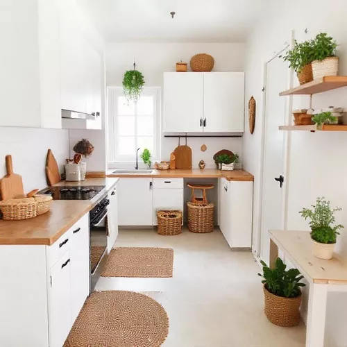 Dapur Mungil Minimalis dengan Aksen Rustic-kontraktor interior splusa.id Dapur Mungil Minimalis dengan Aksen Rustic-kontraktor interior splusa.id