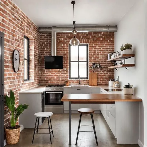 Dapur Mungil Minimalis dengan Gaya Industrial-kontraktor interior splusa.id Dapur Mungil Minimalis dengan Gaya Industrial-kontraktor interior splusa.id