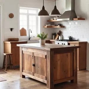 Dapur Mungil Minimalis dengan Kitchen Island-kontraktor interior splusa.id