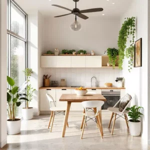 Dapur mungil minimalis dengan desain simple-kontraktor interior splusa.id