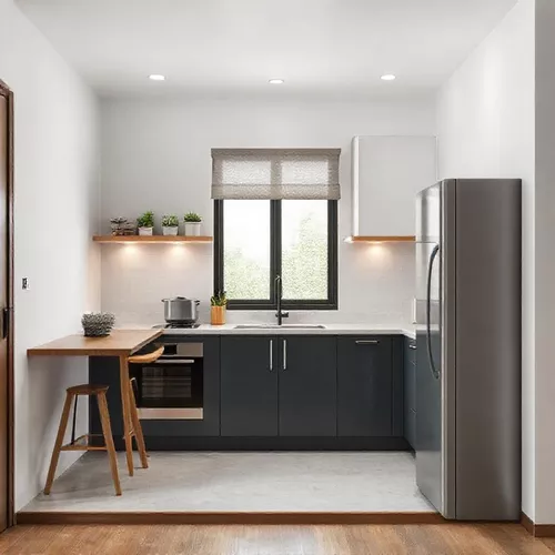 Dapur mungil minimalis dengan komposisi rule of thirds yang seimbang-kontraktor interior splusa.id Dapur mungil minimalis dengan komposisi rule of thirds yang seimbang-kontraktor interior splusa.id