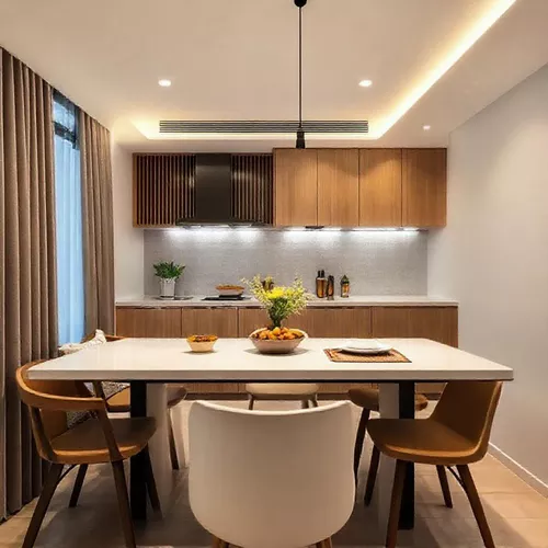 Dapur mungil minimalis dengan makanan yang ditata dengan apik-kontraktor interior splusa.id Dapur mungil minimalis dengan makanan yang ditata dengan apik-kontraktor interior splusa.id