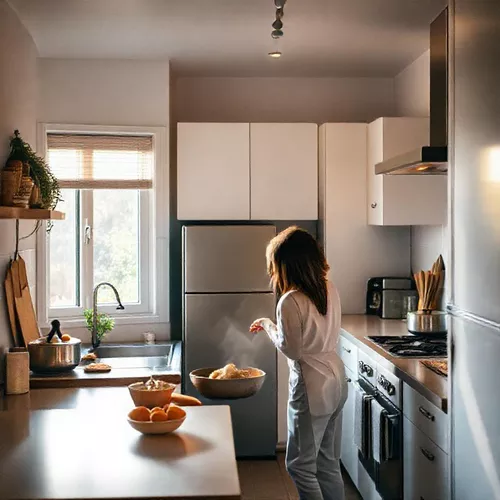 Dapur mungil minimalis dengan momen spesial-kontraktor interior splusa.id Dapur mungil minimalis dengan momen spesial-kontraktor interior splusa.id