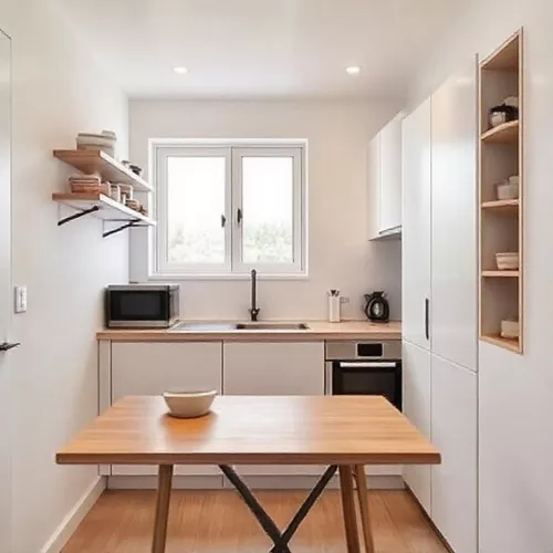 Dapur mungil minimalis dengan pemanfaatan ruang yang maksimal, sehingga terasa lebih luas dan fungsional-kontraktor interior splusa.id Dapur mungil minimalis dengan pemanfaatan ruang yang maksimal, sehingga terasa lebih luas dan fungsional-kontraktor interior splusa.id