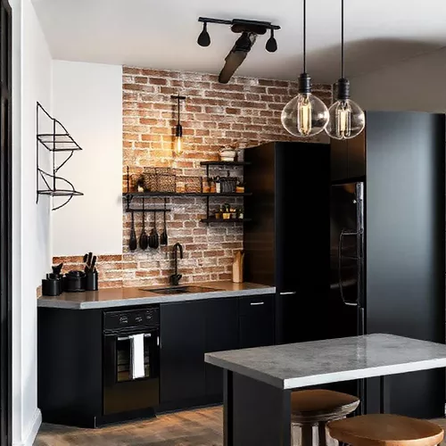 Dapur mungil minimalis dengan sentuhan industrial-kontraktor interior splusa.id Dapur mungil minimalis dengan sentuhan industrial-kontraktor interior splusa.id