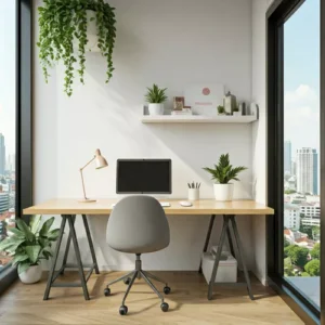 Desain Ruang Kerja Pribadi Modern dengan Sentuhan Minimalis di Jakarta-kontraktor interior kantor splusa.id