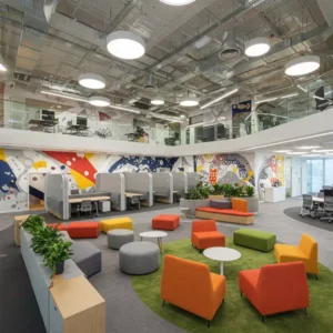 Desain interior Googleplex, California-kontraktor interior splusa.id