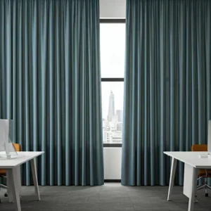 Kantor dengan gorden yang optimal-kontraktor interior kantor splusa.id