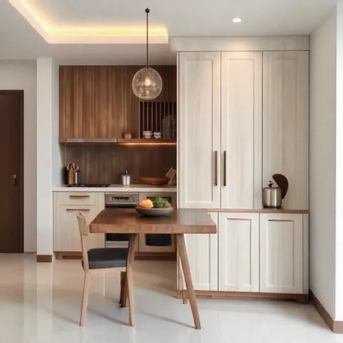 Lemari gantung dan rak di bawah wastafel untuk dapur mungil minimalis-kontraktor interior splusa.id Lemari gantung dan rak di bawah wastafel untuk dapur mungil minimalis-kontraktor interior splusa.id