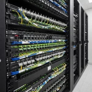 Rak Server dengan Cable Management yang Rapi-kontraktor interior kantor splusa.id