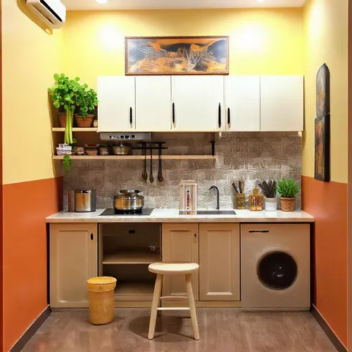Rak dinding dan penyimpanan vertikal di dapur mungil minimalis-kontraktor interior splusa.id Rak dinding dan penyimpanan vertikal di dapur mungil minimalis-kontraktor interior splusa.id