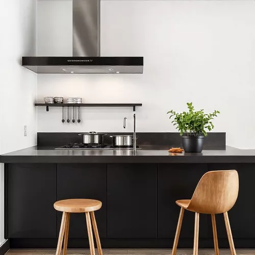 Rak dinding minimalis dari metal di dapur mungil-kontraktor interior splusa.id Rak dinding minimalis dari metal di dapur mungil-kontraktor interior splusa.id