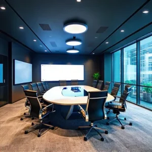 Ruang Kolaborasi Interaktif dengan Teknologi Modern-kontraktor interior splusa.id