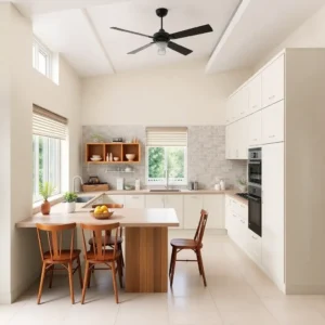 Ruang vertikal yang optimal di dapur mungil-kontraktor interior splusa.id