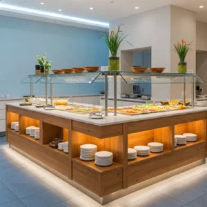 Serving Area yang Ergonomis di Kafetaria Kantor-kontraktor interior kantor splusa.id