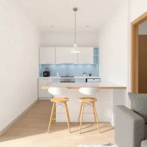 dapur mungil (3x2 meter) yang terintegrasi dengan ruang makan-interior (splusa.id)